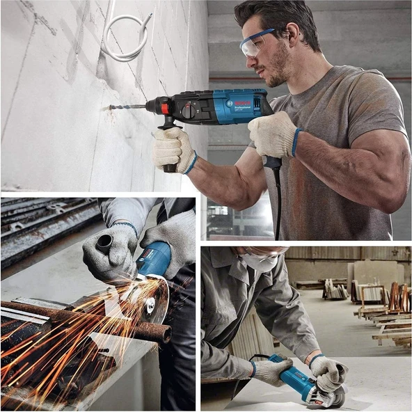 Bosch GBH 240 Kırıcı Delici + GWS 750-115 Taşlama Elektrikli El Aleti Seti - Resim 2