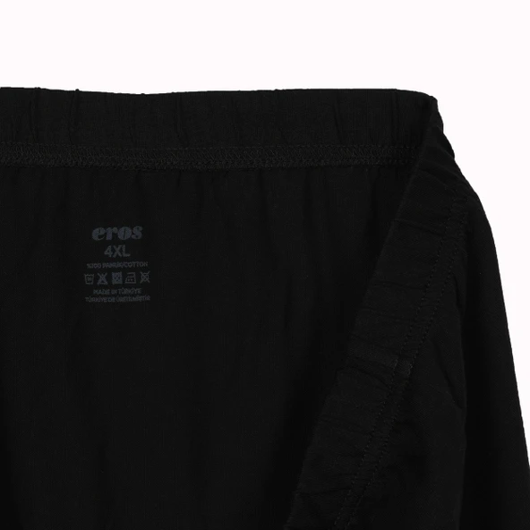 Büyük Beden Doğal Pamuklu AZO Test Onaylı Lastikli 2li Erkek Külot - Resim 6