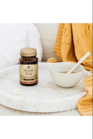 Solgar Folacin 400 mcg 100 Tablet - Resim 7