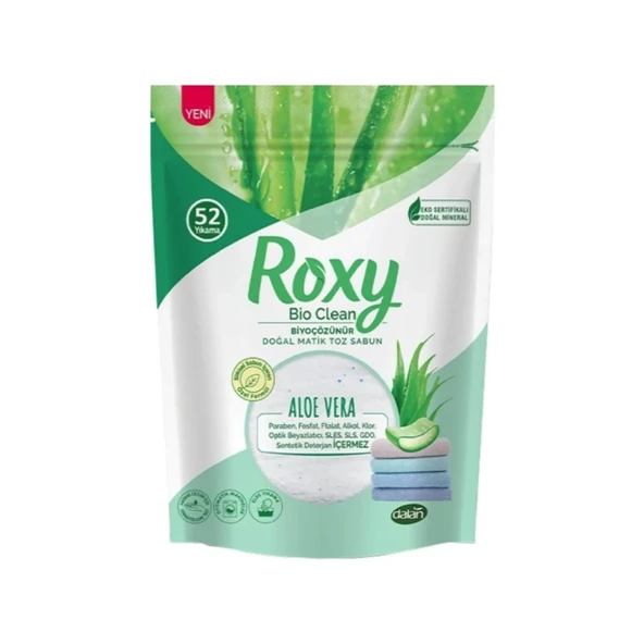 Dalan Roxy Bio Matik Clean Toz Sabun Aloe Vera 800 gr ürün görseli