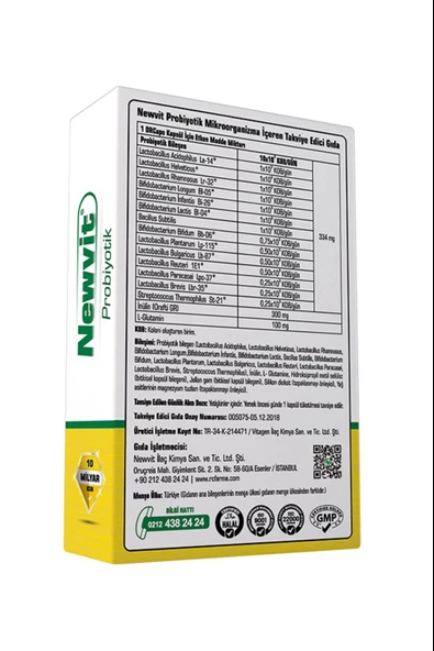 Newvit Probiyotik 30 Kapsül - Resim 2
