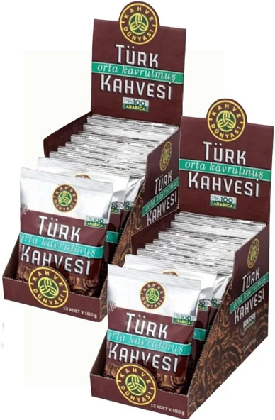 Kahve Dünyası Orta Kavrulmuş Türk Kahvesi 100 gr 24'lü ürün görseli 1