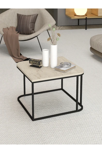 Orta Sehpa Ve Zigon Yan Sehpa Flora Set Atlantik Çam - Resim 4