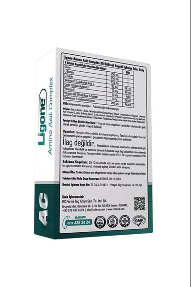 Ligone Amino Asit Complex 30 Bitkisel Kapsül - Resim 2
