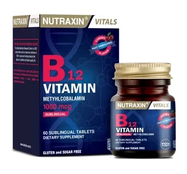 Nutraxin B12 Vitamin 1000mcg 60 Tablet ürün görseli