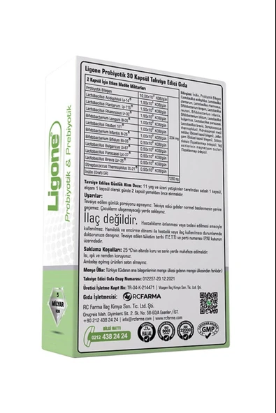 Ligone Probiyotik 30 Kapsül 2 Adet - Resim 2
