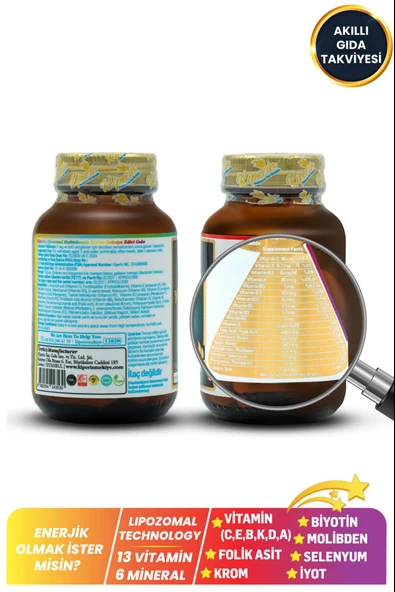 Kiperin Multivitamin Lipozomal 30 Kapsül - Resim 3