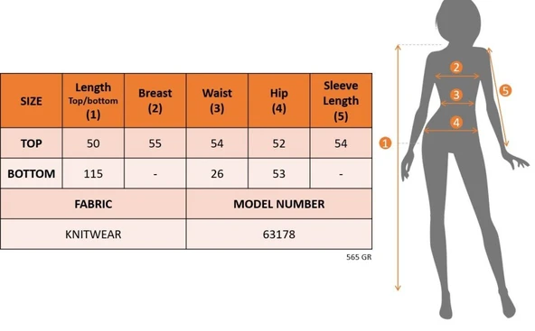 Lucky Life Kadın Uzun Kollu Balıkçı Yaka Kısa Triko Bluz Ve Pantolon Ikili Takım - Resim 4