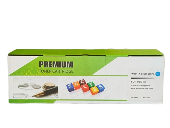 HP 216A  W2411A Mavi Muadil Toner LaserJet Pro MFP M182n  M183fw (Chipsiz) ürün görseli