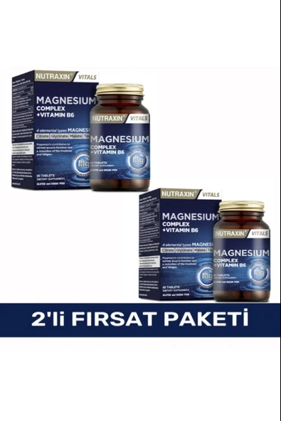 Nutraxin Magnezyum Complex 60 Tablet 2 Adet ürün görseli