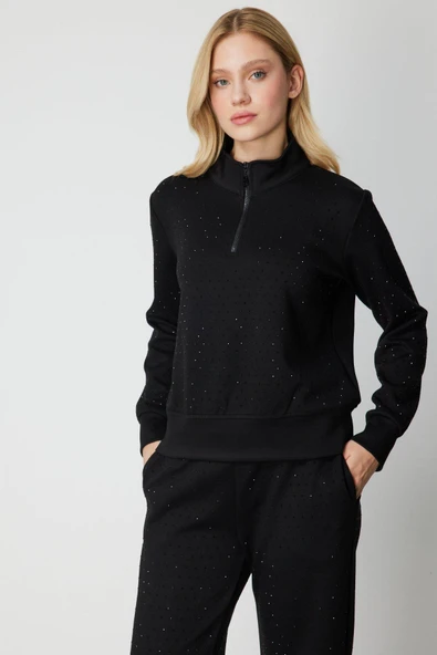 66364 ONTEKS EŞF. ÜST TAŞLI YAKASI FERMUARLI - Resim 3