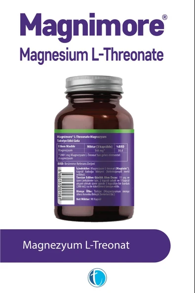 Magnimore Magnesium L-Threonate 90 Kapsül - Resim 2