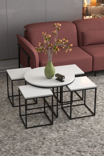 Askılık Duvar Elbise Askılığı Portmanto 80 Cm Krem Düz - Resim 3