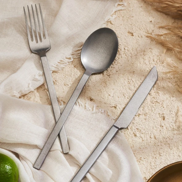 Emsan Artisan Storm 18 Parça 6 Kişilik Çatal Kaşık Bıçak Seti ürün görseli 1