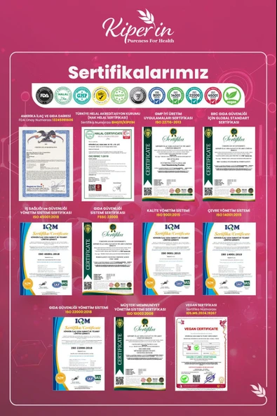 Kiperin Cranberry D-Mannoz 60 Kapsül - Resim 5