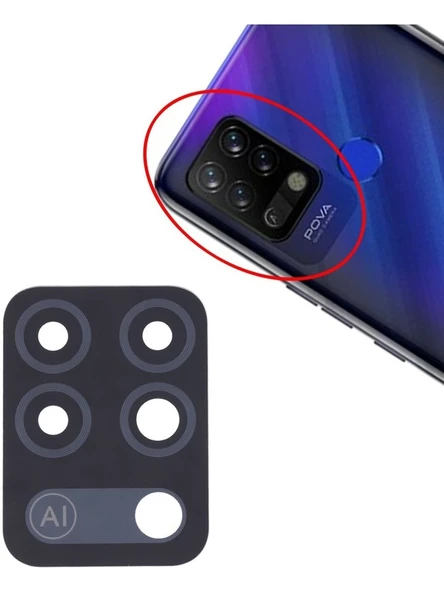 Tecno Pova Uyumlu Kamera Camı ürün görseli