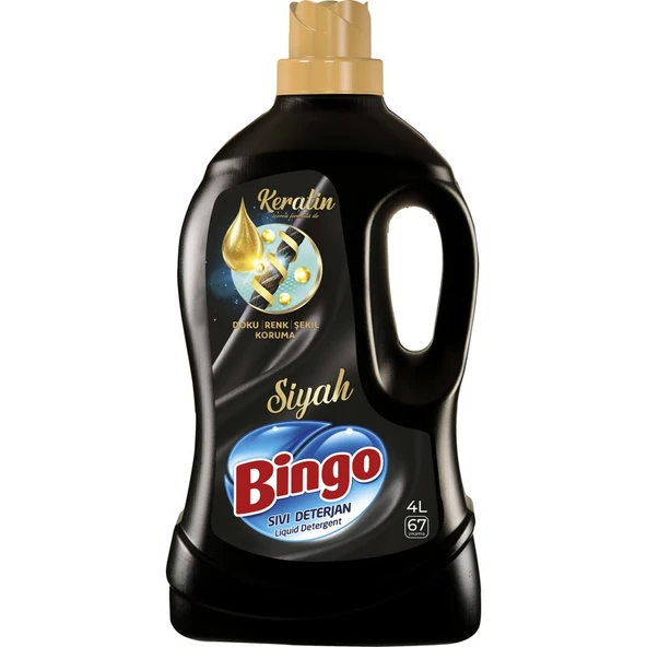 Bingo Siyah Sıvı Bakım Çamaşır Deterjanı 4 L ürün görseli