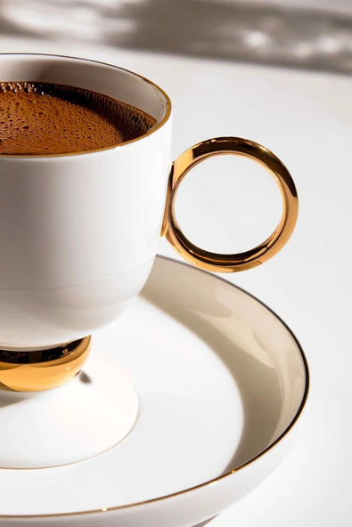 Nehir Karmen 6 Kişilik 12 Parça Porselen Kahve Fincan Takımı - Resim 2