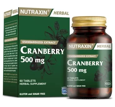 Nutraxin Cranberry 500 Mg 60 Tablet ürün görseli