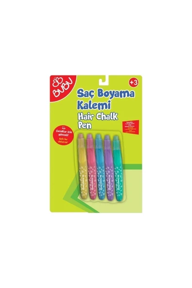 Bubu Hair Chalk Saç Boyama Kalemi 5 Renk ürün görseli 1