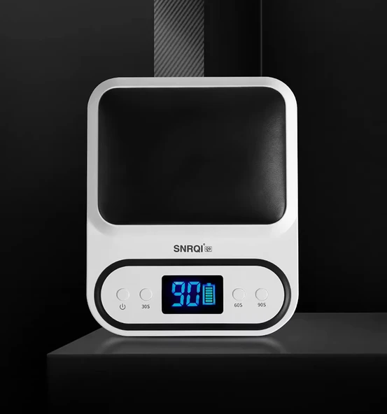 Q9 Şarjlı Manikür Tırnak Kurutucu UV Led Lamba Protez Tırnak Lambası Beyaz 48W - Resim 3