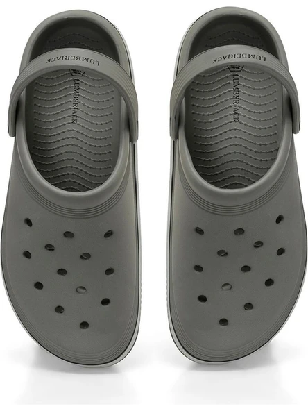 LUMBERJACK MADMAX 5FX GRİ COMFORT ANATOMİK SABO TERLİK SANDALET - Resim 6