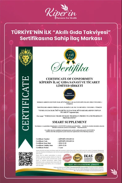 Kiperin Cranberry D-Mannoz 60 Kapsül - Resim 8