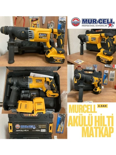 Mur-Cell 4.0AH 21V Akülü Darbeli Hilti Sds Matkap ürün görseli 1