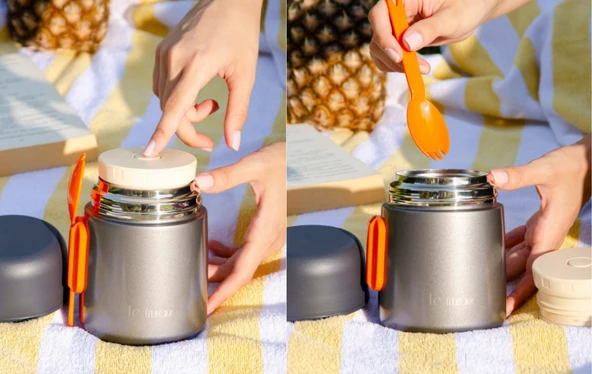 Le Murano Buon Appetito Yemek Termosu Metalik Gri Lmr-Ymk- Ter-500- M.Gri ürün görseli 1