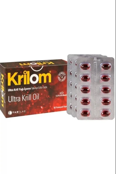 Krilom Ultra Krill Oil 30 Yumuşak Kapsül ürün görseli