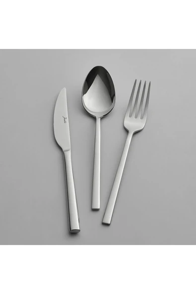 2001 84 Parça 12 Kişilik Çelik Çatal Kaşık Bıçak Takımı - Resim 3