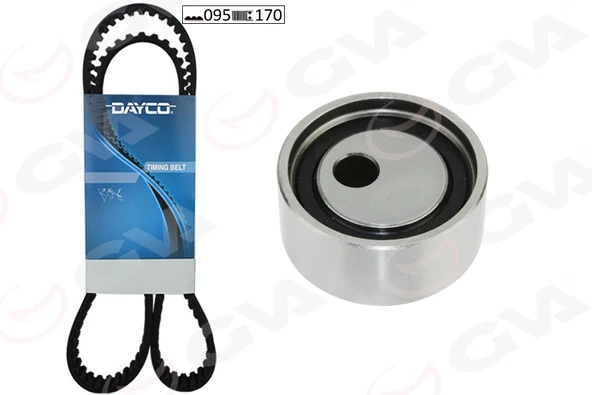 GVA 59T1411D EKSANTRİK GERGİ KİTİ RENAULT CLIO I 90>98 R19 88>95 MEGANE I 96>99 095x170 1.2-1.4-1.6 7701472726-7701469833-1307700QAD ürün görseli 1