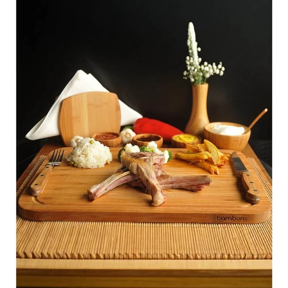 Bambum Talau Kesme Tahtası Orta - Resim 4