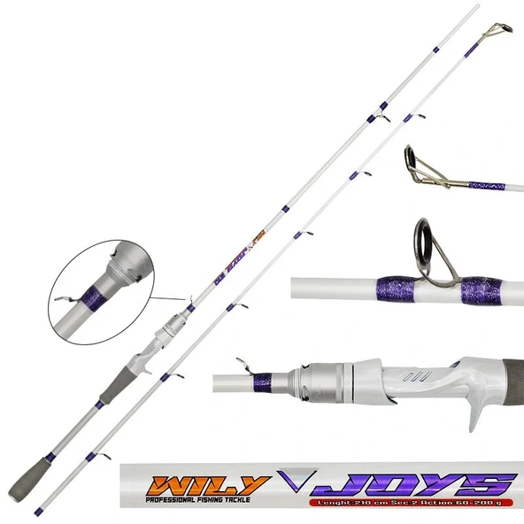 Wily Joys Bot 210cm 60-200 gr Bot Tekne Kamışı - Resim 3