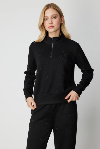 66364 ONTEKS EŞF. ÜST TAŞLI YAKASI FERMUARLI - Resim 2