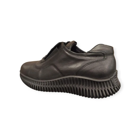 MAMMAMİA D25KA-3475 KALIN TABAN DERİ GÜNLÜK KADIN AYAKKABI - Resim 4