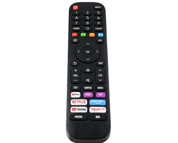 vestel ile uyumlu Model 75UV9750 Smart Vidaa Tv Kumanda-Mikrofonsuz - Resim 2