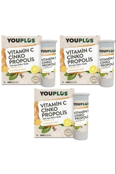 Youplus 20 Efervesan Tablet 3 Adet ürün görseli