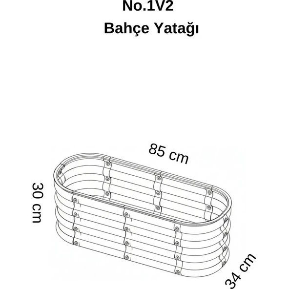Modüler Yükseltilmiş Bahçe Yatağı Yükseltilmiş Sebze Yatağı Çiçeklik NO:1V2 (85X34) Bej - Resim 6