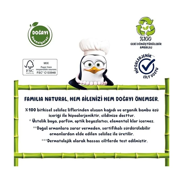 Familia Natural Kağıt Havlu 12'li Bambu Özlü - Resim 4