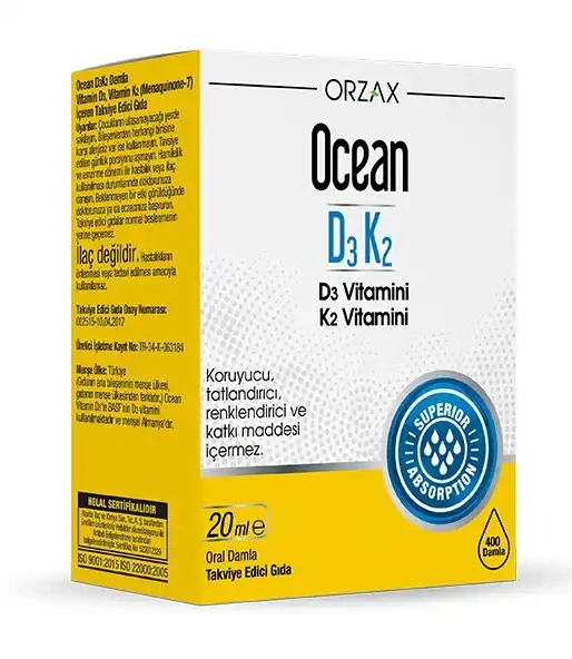 Ocean D3k2 Damla 20 ml ürün görseli