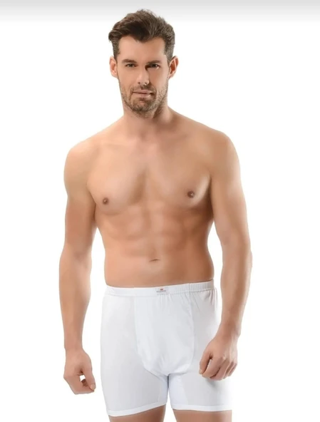 JİBER 102/108 ERKEK %100 PAMUK PAÇALI BOXER 3 ADET - Resim 2