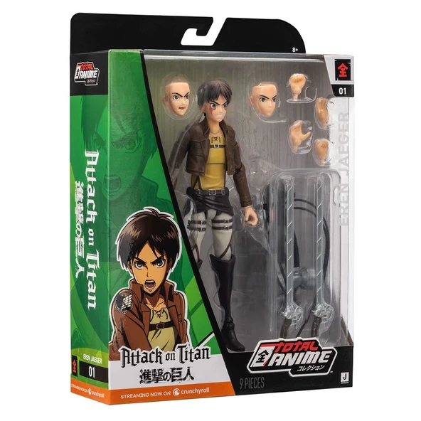 Total Anime 16 cm Aksiyon Figür 01 - EREN JAEGER - Resim 5