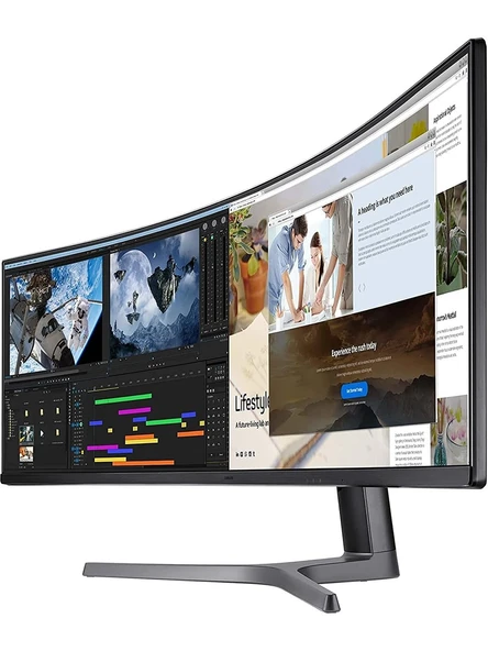 Samsung CRG9 LC49RG90SSRXUF 49" 4 ms Dual QHD Curved 120 Hz Oyuncu Monitörü - Resim 2