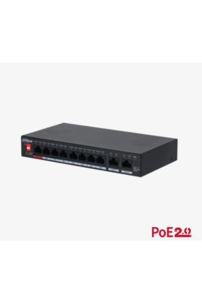 DAHUA Pfs3010-8gt-96-v2 8 Port Gigabit Poe + 2 Port Gigabit Uplink Poe Switch ürün görseli