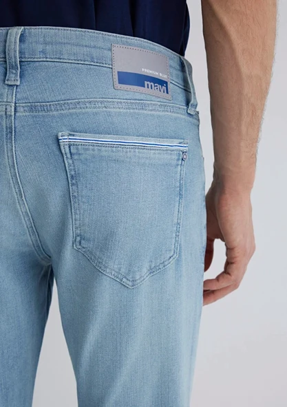 Mavi M0042287127 Jake Premium Blue Puslu Açık Mavi Jean Pantolon Erkek Kot Pantolon - Resim 9