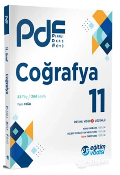 Eğitim Vadisi 11.Sınıf Coğrafya Planlı Ders Föyü ürün görseli 1