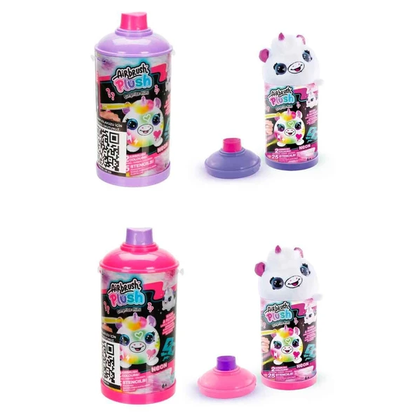 45521 SUN-CNL-HOBİ SET AIRBRUSH PLUSH MYSTERY MINI PLUSH NEON SERIES 2 ürün görseli