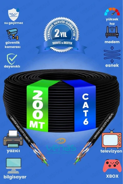 Venas 200 METRE CAT6 COMBO KABLO ürün görseli