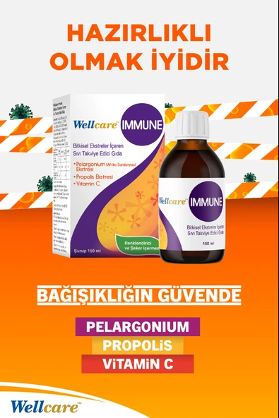 Wellcare Immune Şurup 150 ml - Resim 3